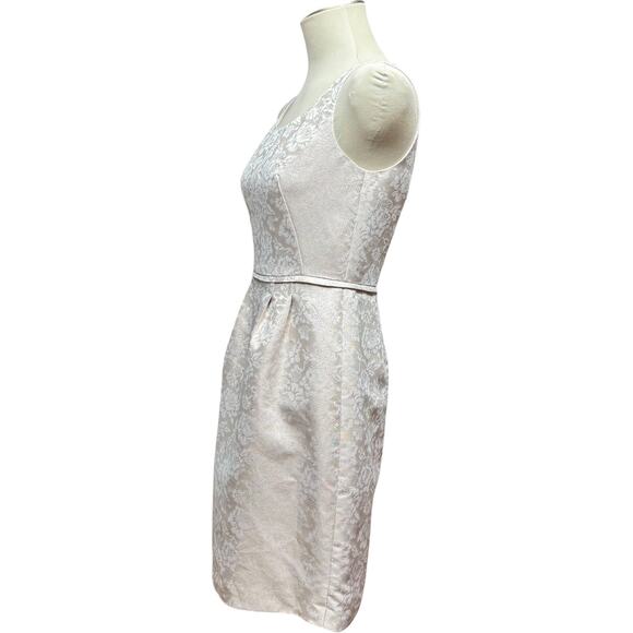 Tahari ASL Jacquard Brocade 2-Piece Jacket Dress Pink Metallic 4P - Picture 6 of 9